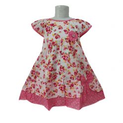 Printed Cotton Dress For Kids AF-010