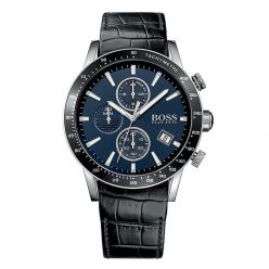 Hugo Boss black Leather chronograph watch