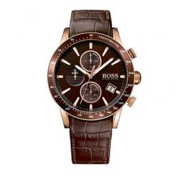 Hugo Boss Leather chronograph watch
