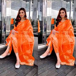 Gorgeous Unstitched Georgette Heavy Embroidery Salwar Kameez For Women-APN-BZR-31