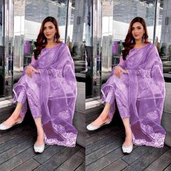 Gorgeous Unstitched Georgette Heavy Embroidery Salwar Kameez For Women-APN-BZR-32