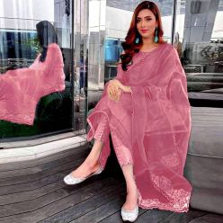 Gorgeous Unstitched Georgette Heavy Embroidery Salwar Kameez For Women-APN-BZR-34