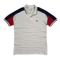 LACOSTE premium polo t-shirt WHITE
