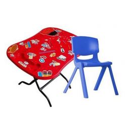 Baby Smile-Chair-Blue-10001,Table-10301