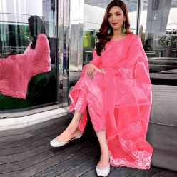 Gorgeous Unstitched Georgette Heavy Embroidery Salwar Kameez For Women-APN-BZR-42