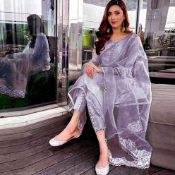 Gorgeous Unstitched Georgette Heavy Embroidery Salwar Kameez For Women-APN-BZR-43