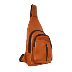 PU Leather Crossbody Bag -Brown -PU01