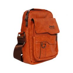 PU Leather Crossbody Bag -Brown -PU02