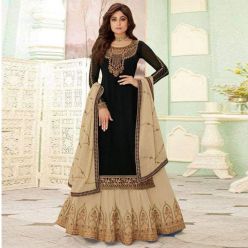 Unstitched Georgette Dress With Computer Embroidery Work Selwar Kameez (3pc) For Women (AZ-403)