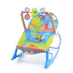 Infant to Toddler Rocker with sleeping sound-blue