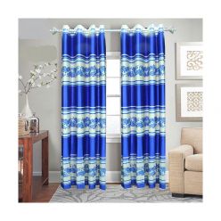 Synthetic Curtain for Door and Window - (2 pcs) - Code : EC-1