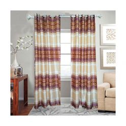 Synthetic Curtain for Door and Window - (2 pcs) - Code : CM-10