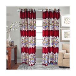 Synthetic Curtain for Door and Window - (2 pcs) - Code : CM-11