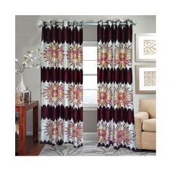 Synthetic Curtain for Door and Window - (2 pcs) - Code : CM-14