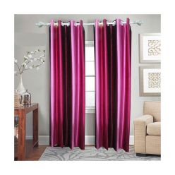 Synthetic Curtain for Door and Window - (2 pcs) - Code : CM-7