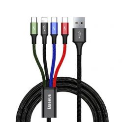 Baseus 4 in 1 Rapid Series Cable - 2 Type C-1 Lightning-1 Micro USB