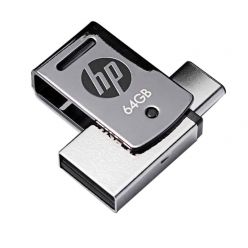 HP OTG Type-C Pendrive 64GB USB 3.1 Metal Body 