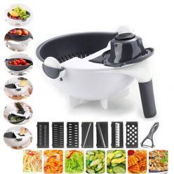 9 in 1 Vegetable Cutter with Basket Drain
