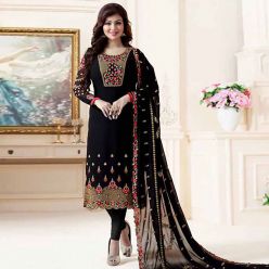 Georgette embroidery work Free Size Exclusive Designer - Salwar kameez suits For women-Code-ezadu-Gk-225