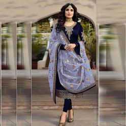 Georgette embroidery work Free Size Exclusive Designer - Salwar kameez suits For women-Code-ezadu-GK-375