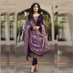 Georgette embroidery work Free Size Exclusive Designer - Salwar kameez suits For women-Code-ezadu-GK-376