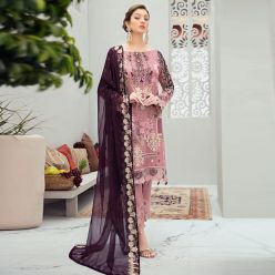 Georgette embroidery work Free Size Exclusive Designer - Salwar kameez suits For women-Code-ezadu-GK-588