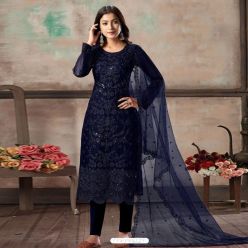 Georgette embroidery work Free Size Exclusive Designer - Salwar kameez suits For women-Code-ezadu-GK-601