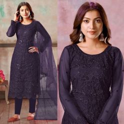 Georgette embroidery work Free Size Exclusive Designer - Salwar kameez suits For women-Code-ezadu-GK-651