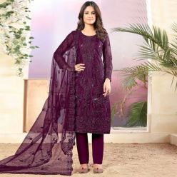 Georgette embroidery work Free Size Exclusive Designer - Salwar kameez suits For women-Code-ezadu-GK-684