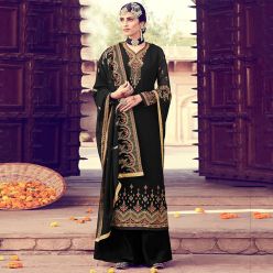 Georgette embroidery work Free Size Exclusive Designer - Salwar kameez suits For women-Code-ezadu-GK-685
