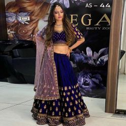 Semi-stiched Georgette Embroidery Work Free Size Exclusive Designer Lehenga - Perty suits for Women-Code-ezadu-GL-100