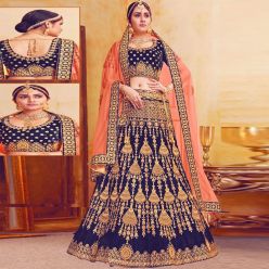 Semi-stiched Georgette Embroidery Work Free Size Exclusive Designer Lehenga - Perty suits for Women-Code-ezadu-GL-102
