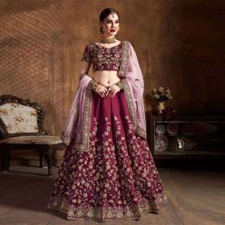 Semi-stiched Georgette Embroidery Work Free Size Exclusive Designer Lehenga - Perty suits for Women-Code-ezadu-GL-109