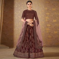 Semi-stiched Georgette Embroidery Work Free Size Exclusive Designer Lehenga - Perty suits for Women-Code-ezadu-GL-112