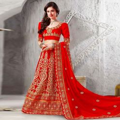 Semi-stiched Georgette Embroidery Work Free Size Exclusive Designer Lehenga - Perty suits for Women-Code-ezadu-GL-83