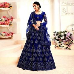 Semi-stiched Georgette Embroidery Work Free Size Exclusive Designer Lehenga - Perty suits for Women-Code-ezadu-GL-97