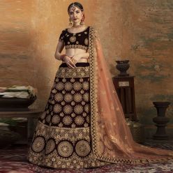 Semi-stiched Georgette Embroidery Work Free Size Exclusive Designer Lehenga - Perty suits for Women-Code-ezadu-GL-98