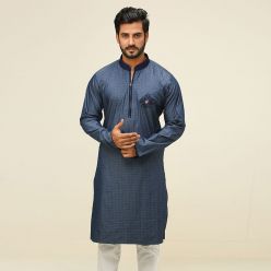 Khaki Cotton Fine Punjabi For Men K-114