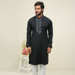 Khaki Fancy Cotton Punjabi For Men K-148