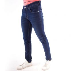 Masculine Slim-fit Stretchable Denim Jeans Pant For Men-Dark Blue