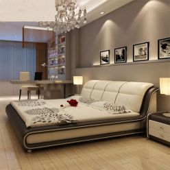 Modern Exclusive Design Leather Bed Model - JF0133