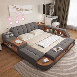 Modern Exclusive Design Leather Bed Model - JF020 