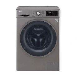 LG Washing Machine F4J5TNP7S=8.00Kgs, F.Loading (Silver)