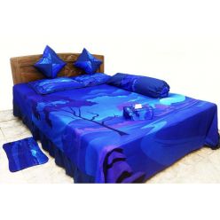 100% Cotton 8 Pcs Double Bed Size Unique Sheet Full Set- Code -MN-07