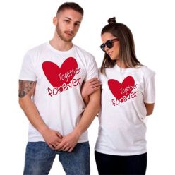 Together Forever Couple T-Shirt-White