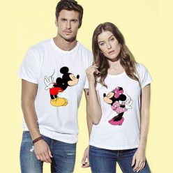 Micky Mouse Couple T-Shirt-White