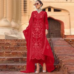 Unstitched Georgette Embroidery Salwar Kameez For Women (PE-016)