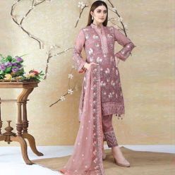 Unstitched Georgette Embroidery Salwar Kameez For Women (PE-021)