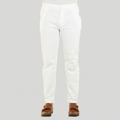 Masculine White Cotton Pajama For Men