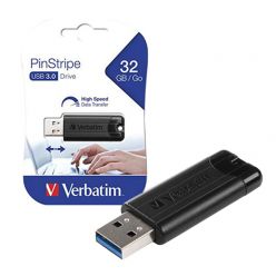 Verbatim 32GB PinStripe USB 3.0 Flash Drive